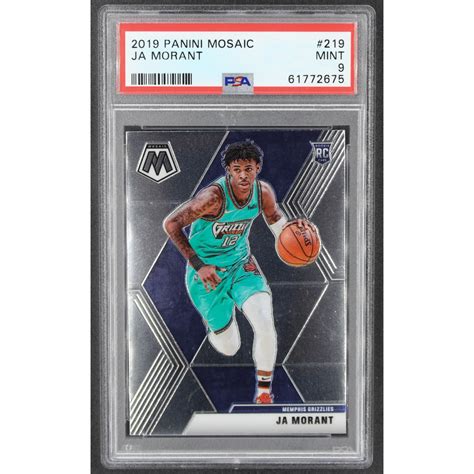 Ja Morant 2019 20 Panini Mosaic 219 Rc Psa 9 Pristine Auction