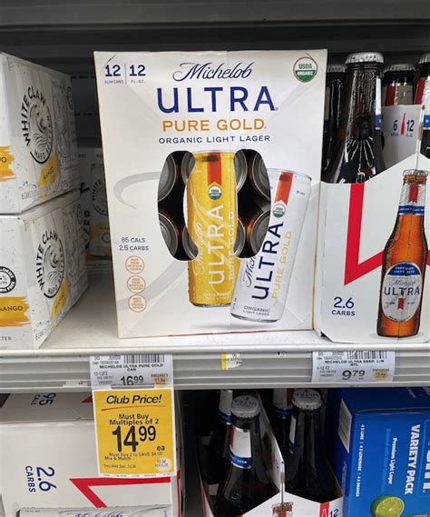 Michelob Ultra Pure Gold Organic Beer 12 Packs Just 799 At Safeway