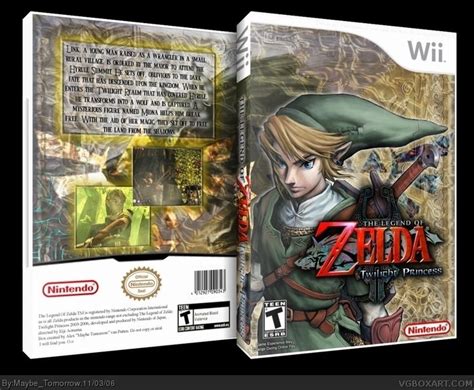 The Legend Of Zelda Twilight Princess Wii Box Art Cover By Maybe Tomorrow