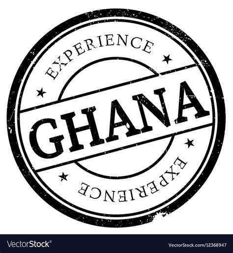 Ghana Stamp Rubber Grunge Royalty Free Vector Image