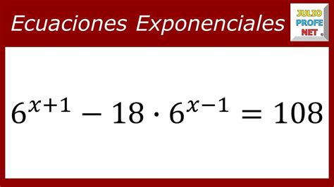 ECUACIONES EXPONENCIALES Ejercicio 11 YouTube