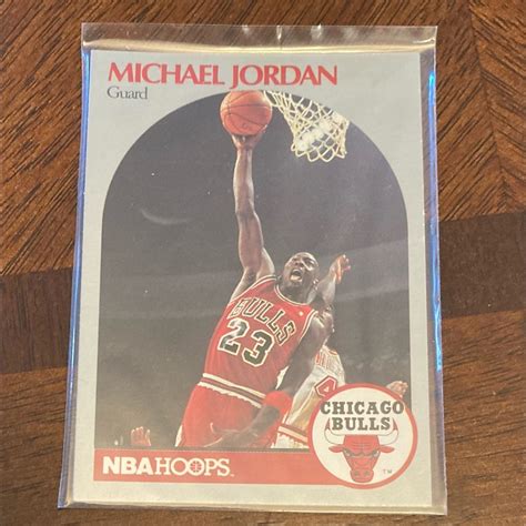 Michael Jordan Card Nba Hoops 1990 Gem