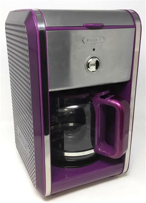 It produces a very hot cup of coffee. Bella Purple Coffee Maker Dots Collection w/ 12-Cup Carafe ...