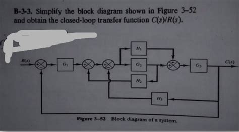 Answered B 3 3 Simplify The Block Diagram Shown Bartleby