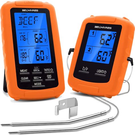Instant Read Wireless Meat Thermometer Digital Thermometer With Dual