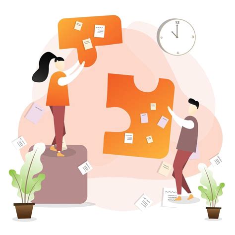 Business Team Holding Puzzle Pieces 1103496 Vector Art At Vecteezy