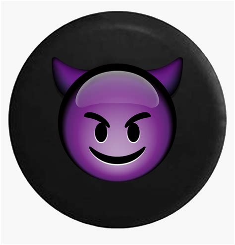 Purple Devil Face Emoji