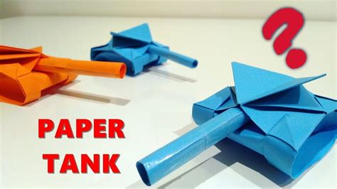 How To Make A Paper Tank Easy Model Youtube