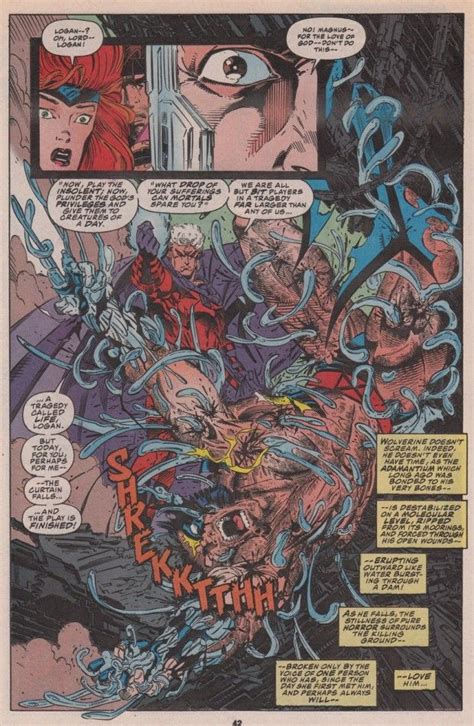 Magneto Pulls The Adamantium From Wolverines Skeleton From X Men 25