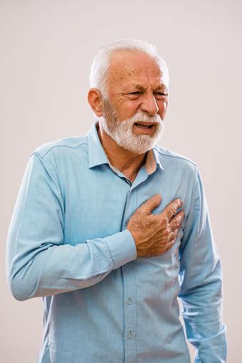 Senior Man Having Stroke Stock Photo Download Image Now Pain Heart