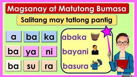 Online Pagbasa With Teacher Ana Mga Salitang May Tatlong Pantig Part1
