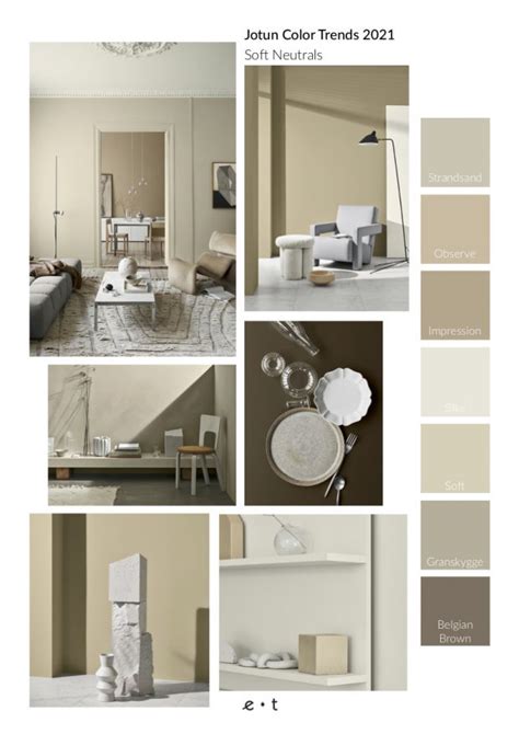 4 Color Trends 2021 Jotun Mood Board Soft Neutrals Eclectic Trends