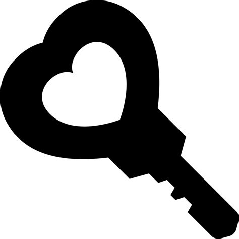Heart Shaped Key Svg Png Icon Free Download 17758 Onlinewebfontscom