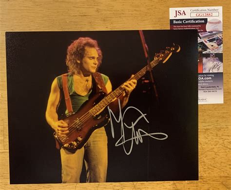 Signed 8x10 Photograph Of Michael Anthony Musician Bassist Van Halen Jsa Rock And Pop