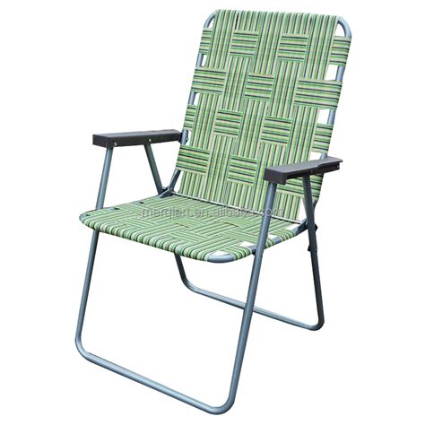 Vintage Green Webbed Aluminum Folding Lawn Chair Vintage Folding Chair Glamping Furniture