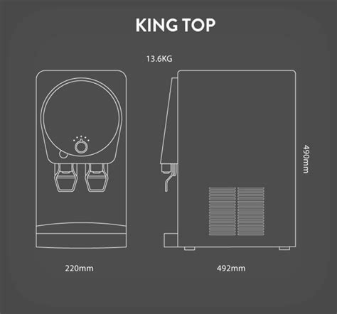 Saiz tangki air suhu bilik 0.3 liter,sejuk 1.0 liter & panas 1.0 liter. King Top Rental Programme - Cuckoo Water Dispensers