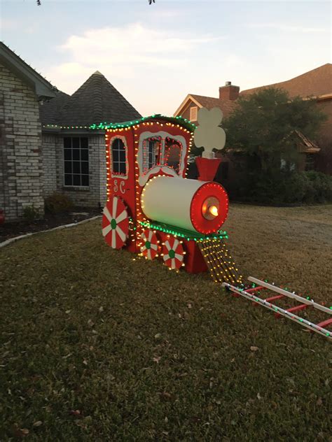 Christmas Train Outdoor Large Outdoor Christmas Decorations Outdoor
