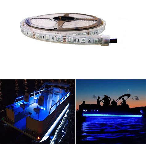 12v Blue Led Boat Lights Waterproof Neon Marine Lighting Kit For Boat