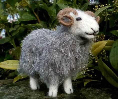 herdwick sheep needle felt kit unboxed 100 british wool etsy