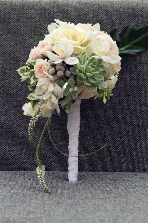Huge colourful wedding bouquet of exotic flowers on the stone. 10 Most Ravishingly Rustic Wedding Bouquets
