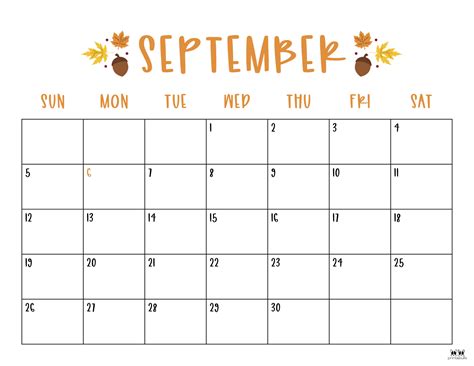 September 2021 Calendars 15 Free Printables Printabulls