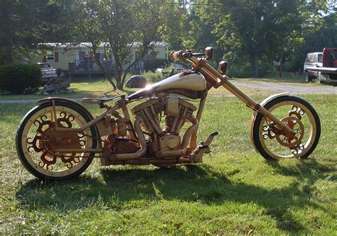 Man Builds Custom Fat Tire Chopper Out Of Wood Get