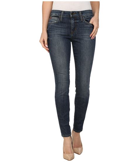 Joes Jeans Japanese Denim Mid Rise Skinny Ankle In Mai In Blue Lyst