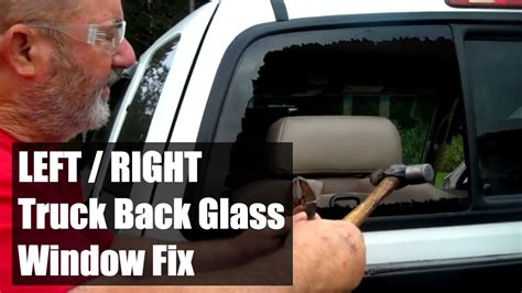 How to fix the LEFT or RIGHT back glass window in a TOYOTA TUNDRA