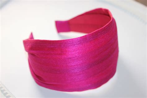 Hot Pink Silk Headbands For Women Adult Headband Woman Head Etsy