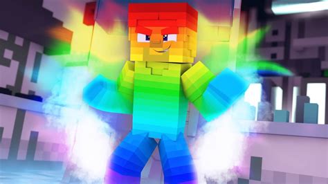 How To Build Rainbow Steve In Minecraft Youtube