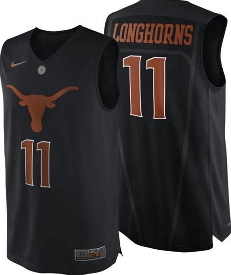 Quality uniforms from top brands including alleson athletic, high 5, augusta. Texas Longhorns Black Men's Basketball Jersey | gifts you ...