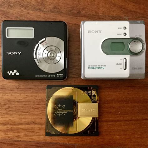Mini Disc Players One Hi Md And One Net Md With One Original Sony Md