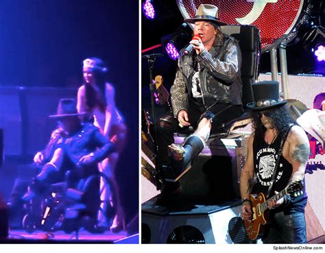 Axl Rose Came Out On Stage In A Wheelchair Sporting A Cast