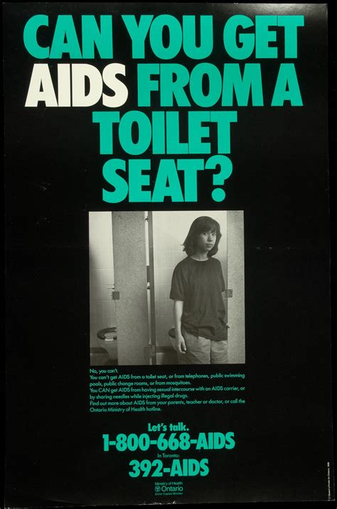 Can You Get Aids From A Toilet Seat Aids Education Posters
