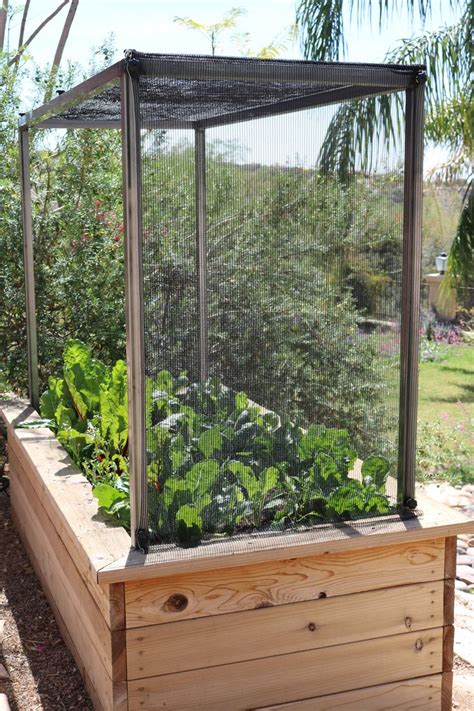 22 easy diy sun shade ideas for your backyard or patio. Raised Garden Bed with Metal Frame System and Shade Cloth ...