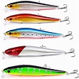 Saltwater Fishing Lures Inshore Large Hard Bait Minnow With Three ...