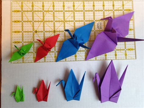 100 Multicolored Japanese Origami Crane Paper Crane Origami Etsy