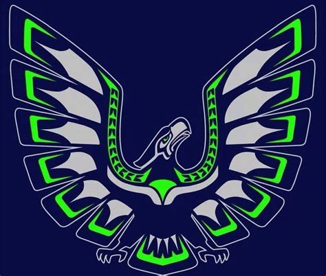 A great tattoo for those that want a big tattoo and the colors involved here are just amazing. Tribal | Washington | Pinterest | Seahawks and Seattle