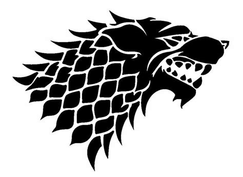 Animal Starks Wolf Game Of Thrones Readytocut Vector Art For