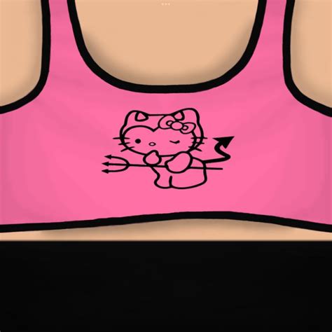 Roblox Hello Kitty Crop Top Tshirt En 2022 Camisetas Camisas Ropa