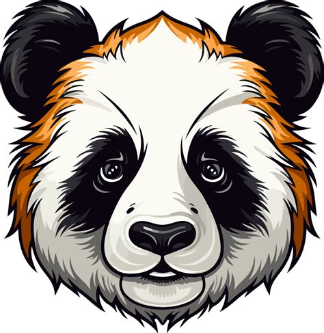 Ai Generated Panda Head Clipart Design Illustration 35512162 Png