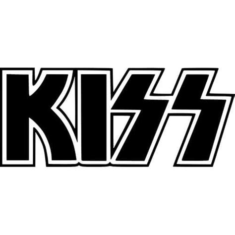 kiss band decal sticker kiss band logo thriftysigns
