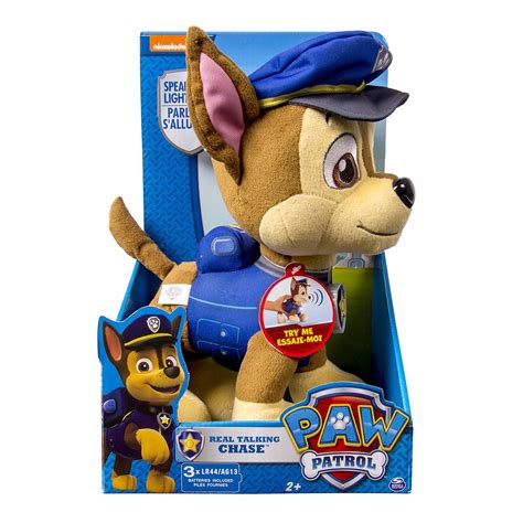 Paw Patrol Deluxe Lights And Sounds Plush Real Talking Chase Buy