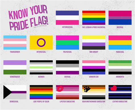 Flags Of All The Sexual Orientations Gender Identities And Lgbt Free