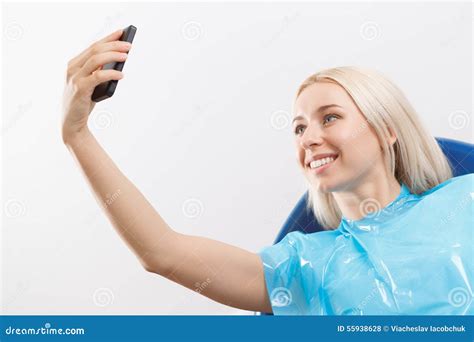Office Blonde Mom Selfie Telegraph