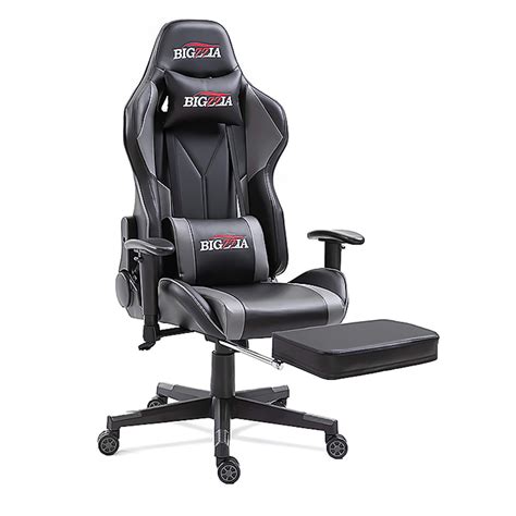Bigzzia Gaming Chair Ergonomic Office Chair With Footrest Dripex Uk