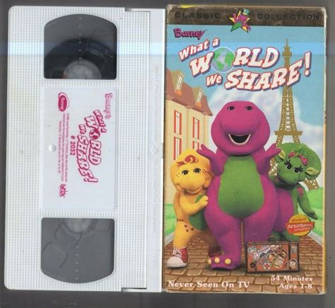 Barney Vhs Lot What A World We Share Walk Around The Block Rhyme My XXX Hot Girl
