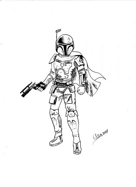 36 Coloring Pages Boba Fett Pictures