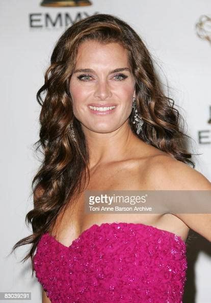 Actress Brooke Shields Attends The Press Room For The 60th Primetime