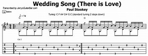 Paul Stookey - Wedding Song Guitar Lesson, Tab & Chords - JGB